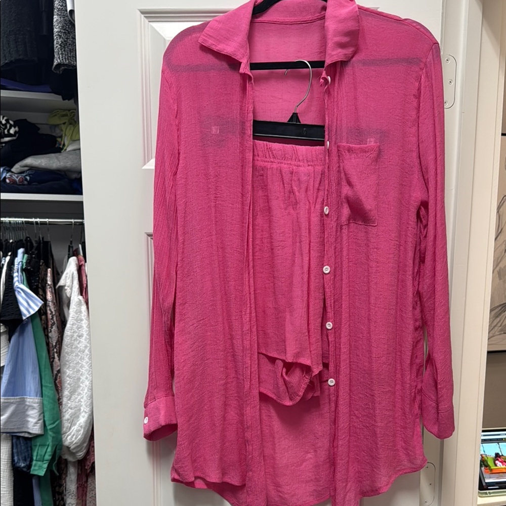 Pink Sheer Women's set